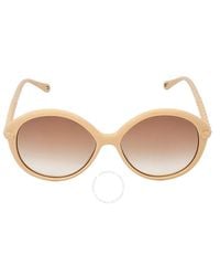 Chloé - Brown Round Sunglasses - Lyst