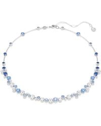 Swarovski - Constella Rhodium Plated Crystal Necklace - Lyst
