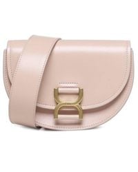 Chloé - Marcie Mini Flap Leather Crossbody - Lyst