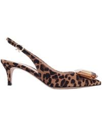 Gianvito Rossi - Jaipur 55 Leopard Print Pumps - Lyst