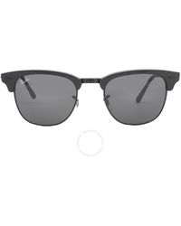 Ray-Ban - Clubmaster Marble Dark Grey Square Sunglasses Rb3016 1305b1 49 - Lyst
