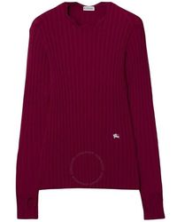 Burberry - Viscose Blend Ekd Sweater - Lyst