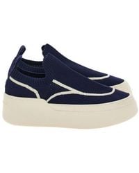 Ferragamo - Diana Technical Knit Slip-On Platform Sneakers - Lyst