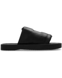 Burberry - Knight Motif Ekd Slab Leather Slides, Brand Size 40 (Us - Lyst