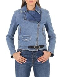 Roberto Cavalli - Ladies Cotton Denim Lucky Symbols Jacket, Brand Size 38 (Us - Lyst