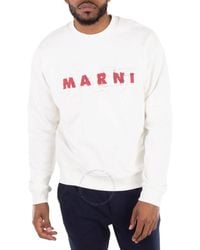 Marni - Wrinkled Logo Sweatshirt, Brand Size 46 (Us - Lyst