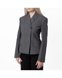 Ferragamo - Double Breasted Slim-Fit Blazer, Brand Size 46 Us - Lyst