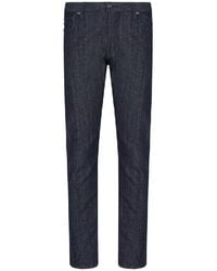 Emporio Armani - Slim Fit Cotton Jeans - Lyst