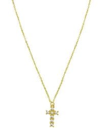 Tresorra - 14K & Diamon'Oro Cross Necklace - Lyst