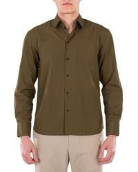 Ferragamo - Ferragamo Long Sleeved Classic-Fit Poplin Shirt - Lyst