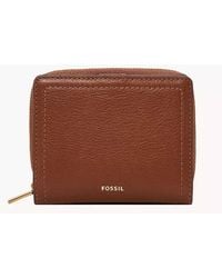 Fossil - Logan Leather Rfid Mini Multifunction Wallet - Lyst