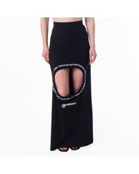 Burberry - Montage Print Step-Through Skirt, Brand Size 8 (Us - Lyst