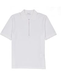 Ferragamo - Ferragamo Logo-Detail Cotton Polo Shirt - Lyst