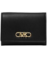 Michael Kors - Logo Details Trifold French Purse Wallet - Lyst