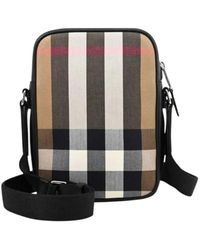Burberry - Paddy Taupe Ip Check Crossbody Bag - Lyst