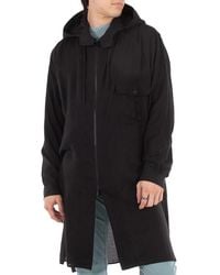 Yohji Yamamoto - A-Zipper Hood Cellulose Top, Brand Size 2 - Lyst