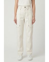 Brunello Cucinelli - Off Relaxed Cotton Trousers, Brand Size 50 (Us - Lyst