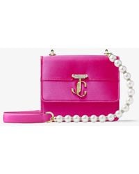 Jimmy Choo - Avenue Quad Xs Satin Shoulder Bag - Lyst