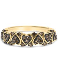 Haus of Brilliance - 10K Plated .925 Sterling 1/3 Cttw Natural Diamond Band Ring - Lyst