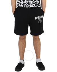 Moschino - Logo-print Organic-cotton Shorts - Lyst