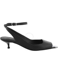 McQueen - Leather Punk Ankle Strap Sandals, Brand Size 39 Us - Lyst