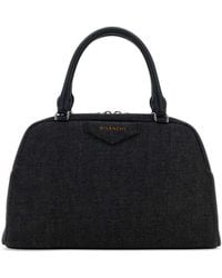 Givenchy - Dark Blue Denim Antigona East West Handbag - Lyst