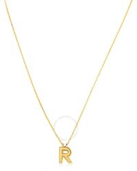 Roberto Coin - Princess 18k Gold Diamond Initial Necklace - Lyst