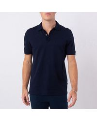 BOSS - Jacquard Bubble Cotton-Silk Polo Shirt - Lyst