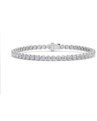 Mure And Co - 8Ctw Round Shaped Lab Grown Diamond (F/Vs) Bracelet - Lyst