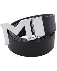 Montblanc - M Buckle 35 Mm Reversible Leather Belt - Lyst