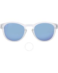 Oakley - Latch Prizm Sapphire Polarized Round Sunglasses Oo9265 926565 53 - Lyst
