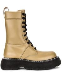Bottega Veneta - Bounce Lace-Up Combat Boots - Lyst