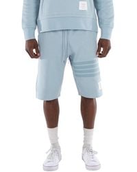 Thom Browne - 4-Bar Double Face Knit Sweatshorts, Brand Size 3 - Lyst