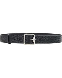Burberry - B-Buckle Leather Belt, Cm 36 Inch - Lyst
