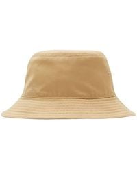 Burberry - Reversible Cotton Blend Bucket Hat - Lyst