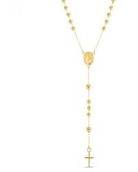 Tresorra - 14K Rosary Necklace - Lyst