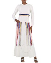 Chloé - Iconic Milk Crochet-detail Long Dress - Lyst