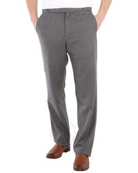 Burberry - Charcoal Wool English Fit Tailored Trousers - Lyst