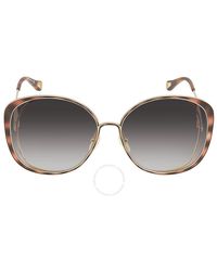Chloé - Grey Gradient Cat Eye Sunglasses Ch0036s 001 - Lyst