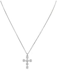 Swarovski - Insigne Pendant Cross Constella Rhodium Shiny - Lyst