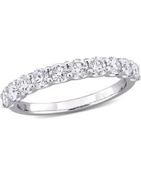 Created Forever - 1Ct Tw Lab-Grown Diamond Semi-Eternity Anniversary Band - Lyst