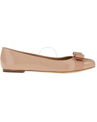 Ferragamo - Varina Ballet Round-Toe Flats, Size 6.5 - Lyst