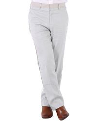 Burberry - Light Pebble English Fit Crystal Embroidered Technical Linen Trousers - Lyst