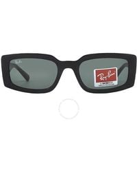 Ray-Ban - Kiliane Bio Based Dark Green Rectangular Sunglasses Rb4395 667771 54 - Lyst