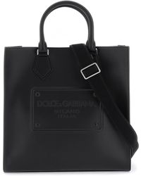 Dolce & Gabbana - Embossed Logo Tote Bag - Lyst
