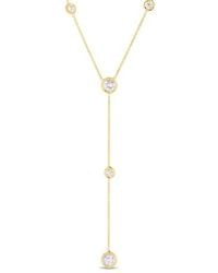 Roberto Coin - 18K Diamonds By The Inch 5 Station Y Necklace - Lyst