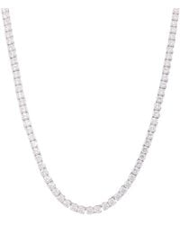 Swarovski - Matrix Tennis Necklace S New Rhodium Shiny - Lyst