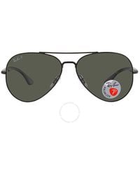 Ray-Ban - Polarized Green Classic G-15 Aviator Sunglasses - Lyst