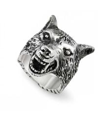 Gucci - Anger Forest Sterling Sterling Band Ring Ybc476900001024 - Lyst