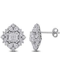 Created Forever - 3 4/5 Ct Multi-Shape Lab Grown Diamonds Tw Fashion Post Earrings 14K - Lyst